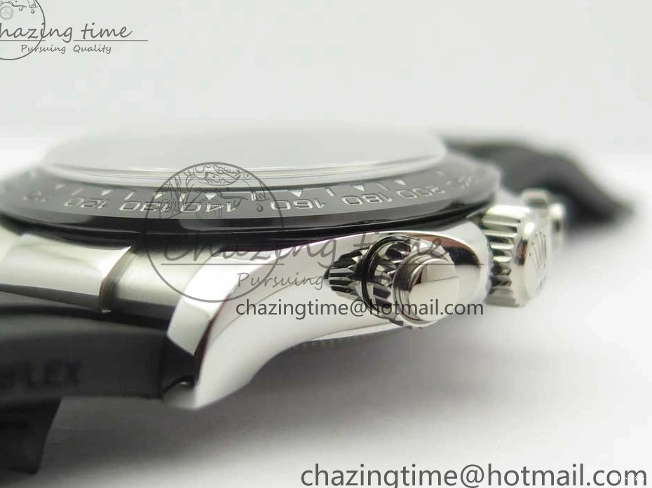 MiroTime 0119 Daytona 116519 Noob 1:1 Best Edition 904L SS Case Blue Dial on Black Rubber Strap SA4130 (Free Extra Strap) Compact 3290